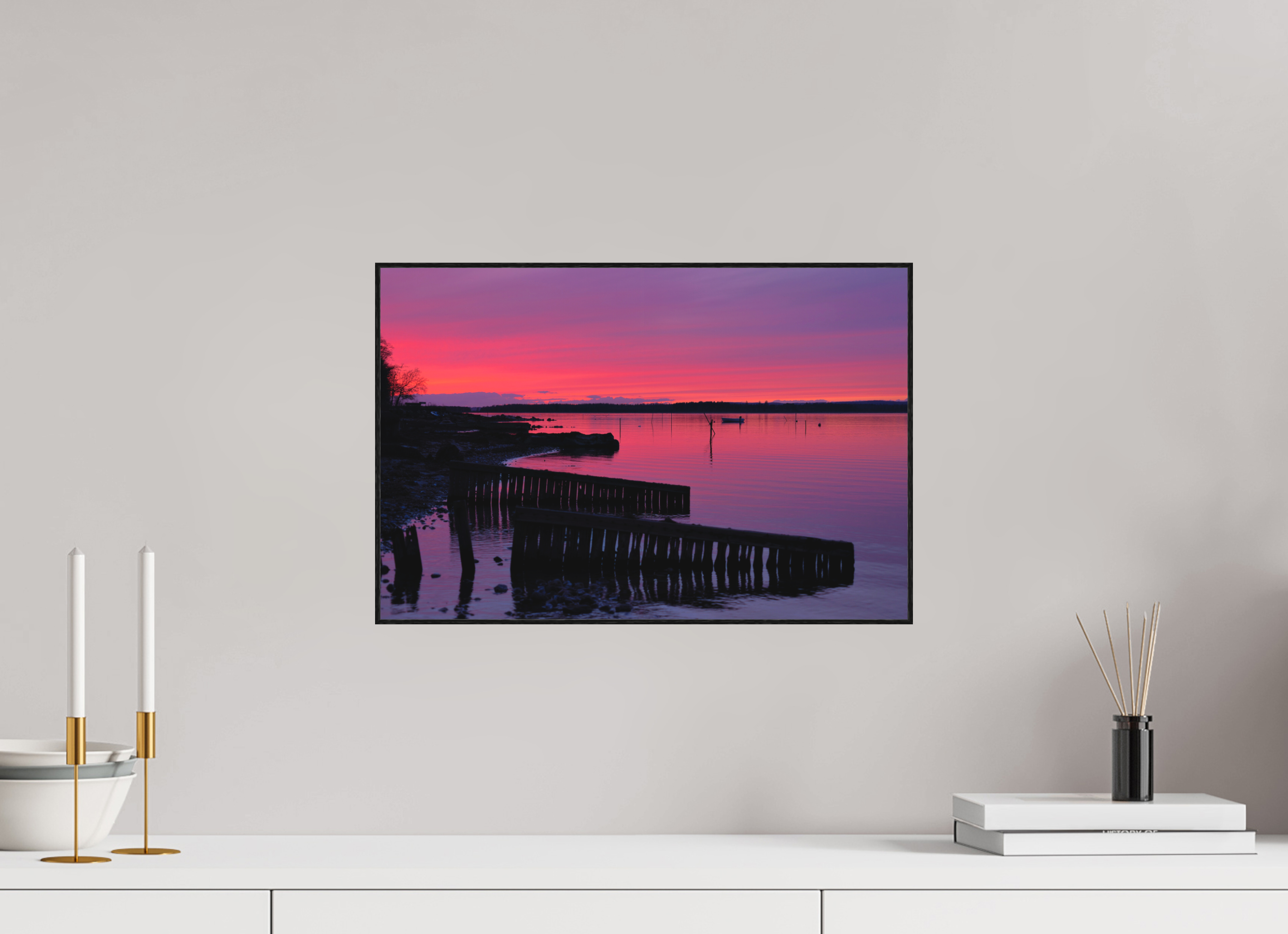 45 x 30 cm, Solid Wood Artbox After Sunset