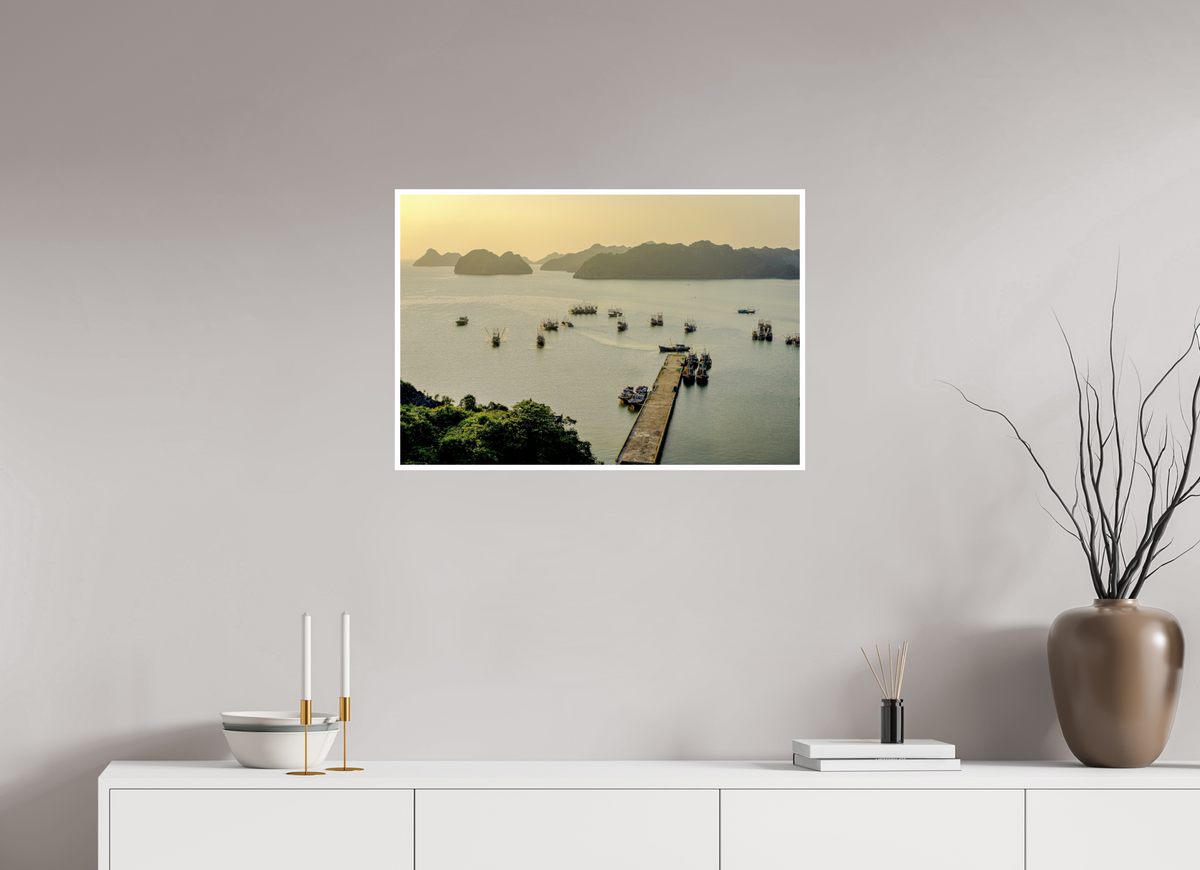 73.9 x 50 cm, Fujiflex High Gloss with 1 cm Border Golden Harbour – Cat Ba Island, Vietnam