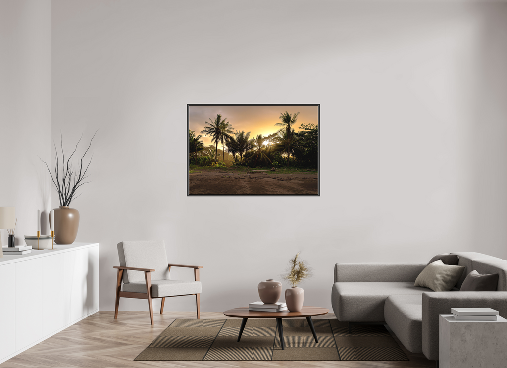 132.1 x 90 cm, Canvas Sunlit Shores