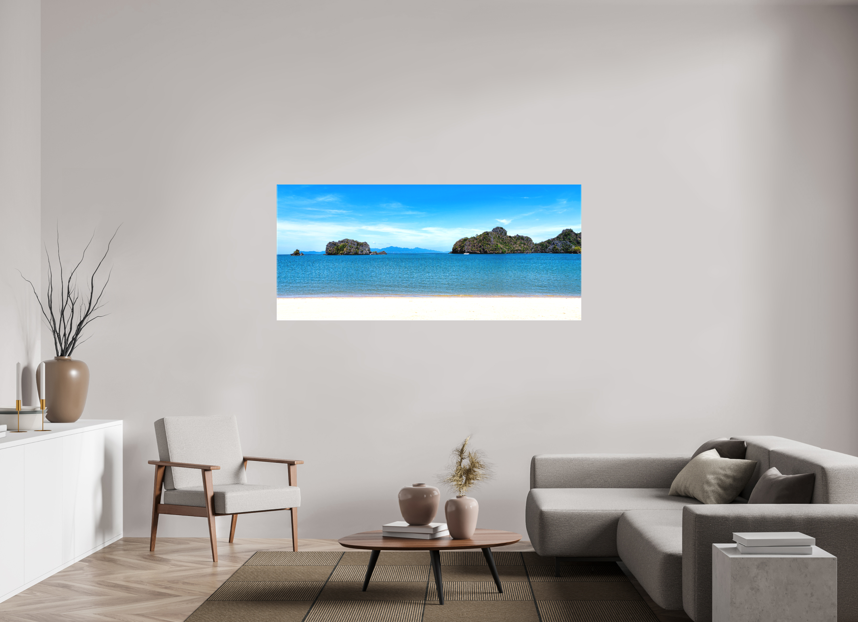 180.7 x 80 cm, Matte Canvas on Stretcher Frame Tanjung Rhu Serenity, Langkawi