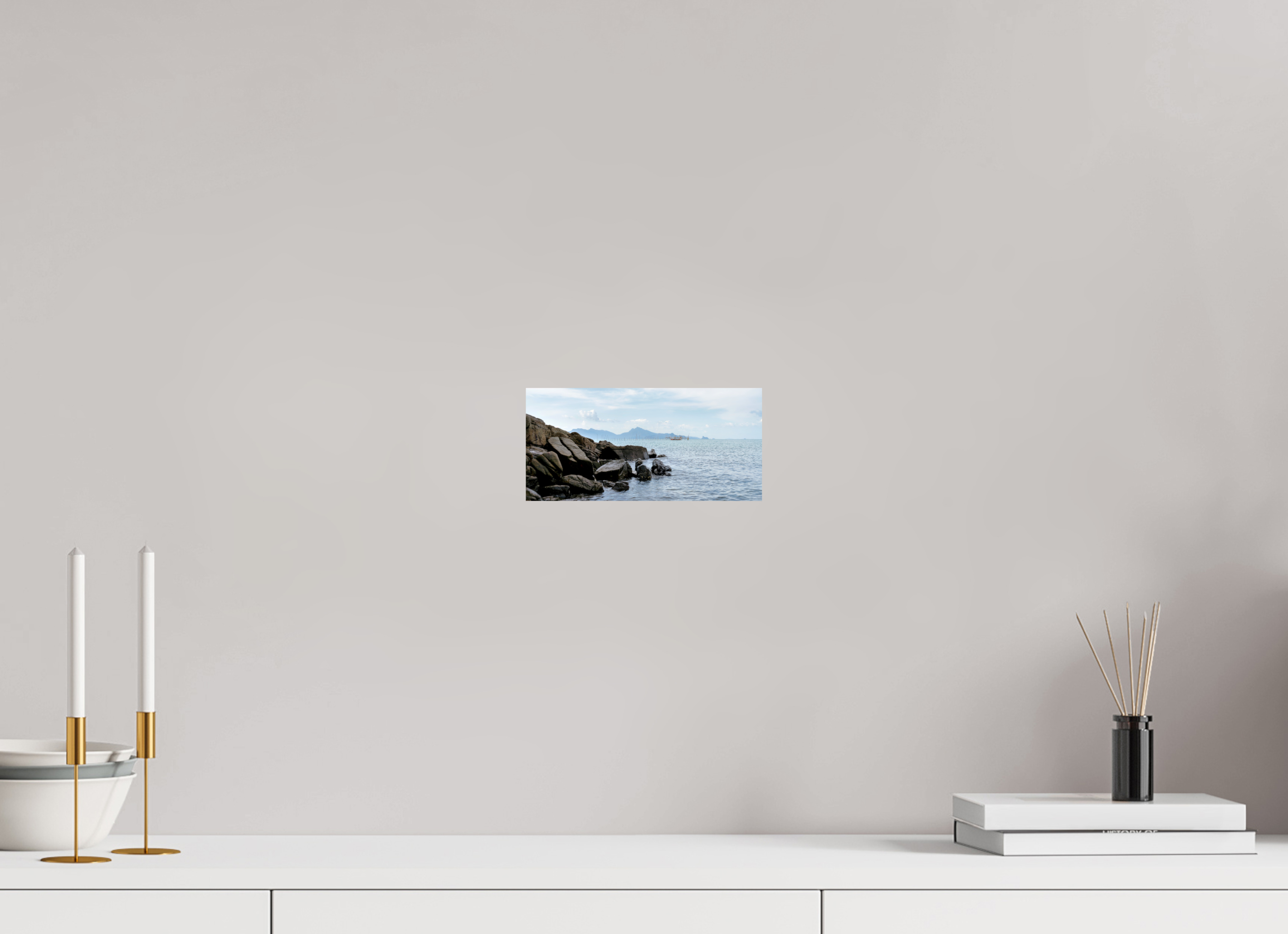 20.9 x 10 cm, PH Print On Fujiflex High Gloss Black Rocks