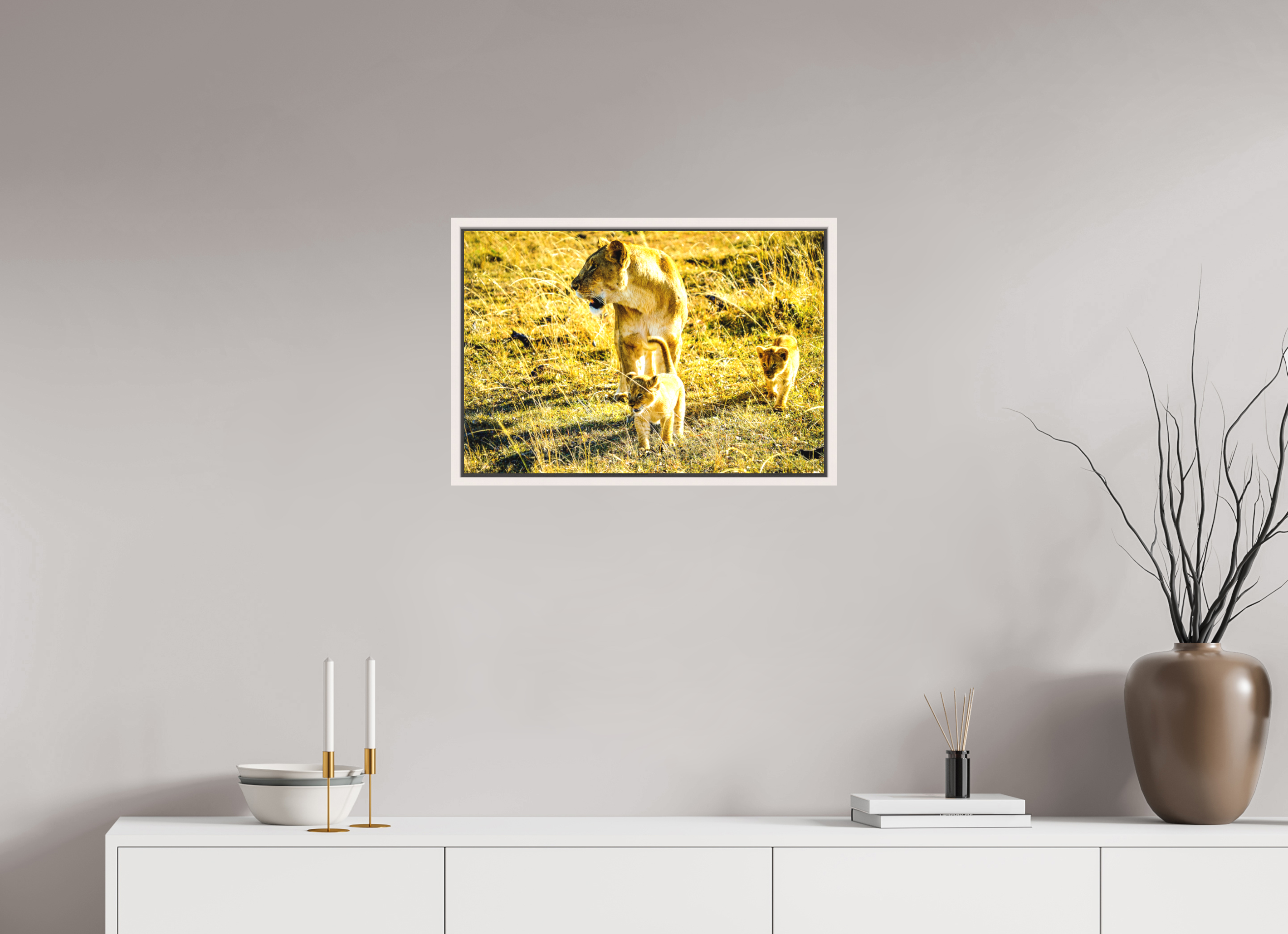 60 x 40 cm, Matte Canvas 15 mm Frame Savanna Legacy