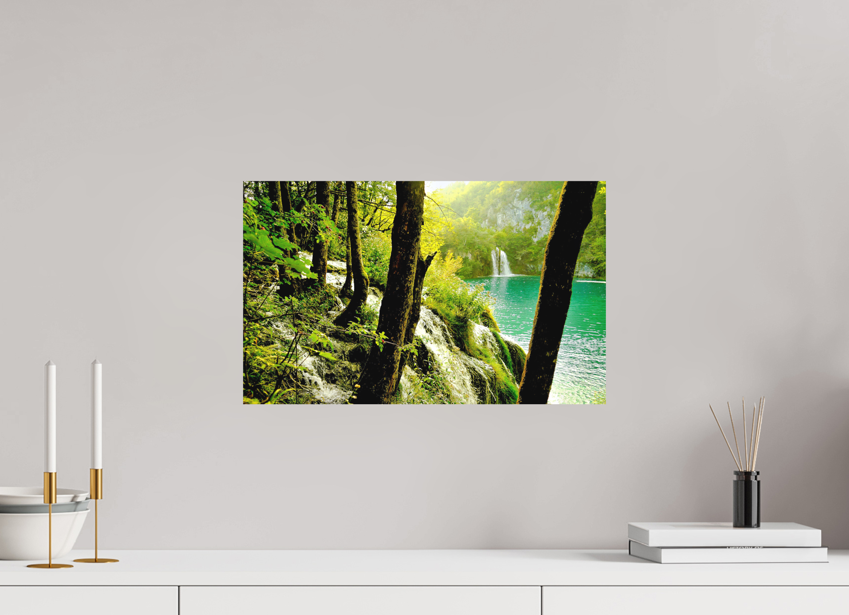 48.7 x 30 cm, Fine Art Print Smooth A Lush Forest in Tears