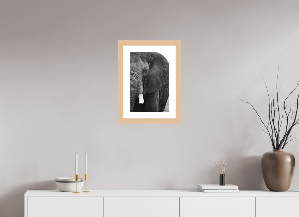 30 x 45 cm, Hamburg 40 mm with Frame The Hidden Side of the Elephant