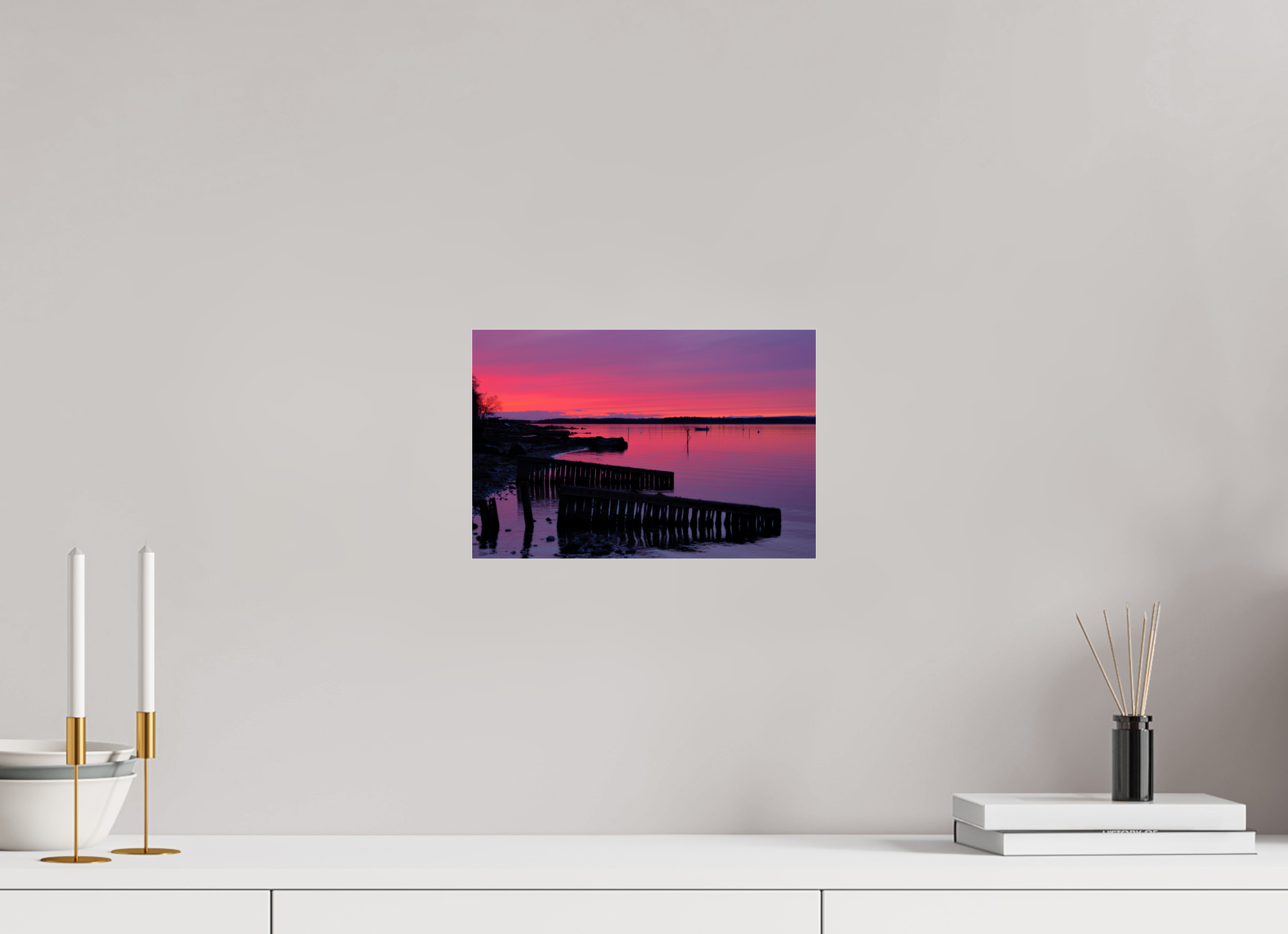 30 x 20 cm, Photo Print Under Acrylic Glass After Sunset