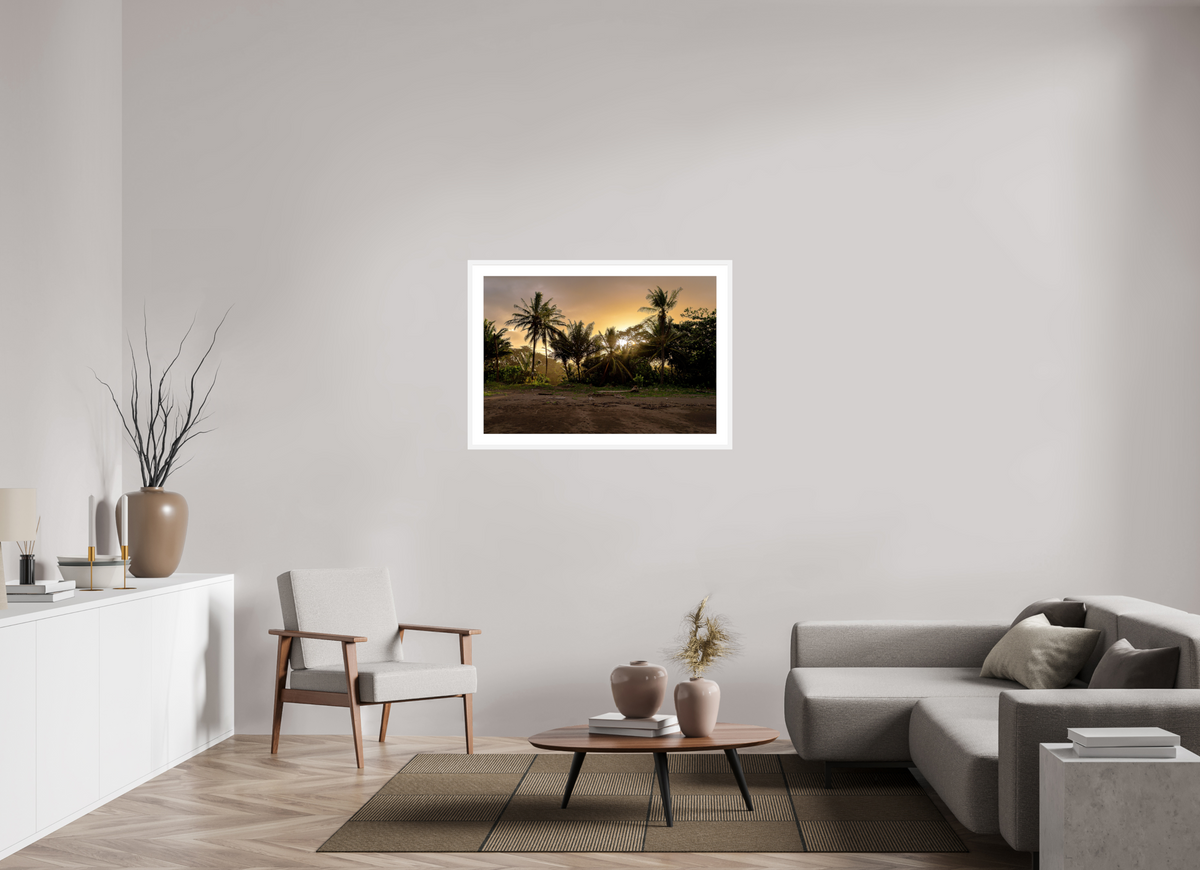 102.8 x 70 cm, Fine Art Print with Frame Evening Drift