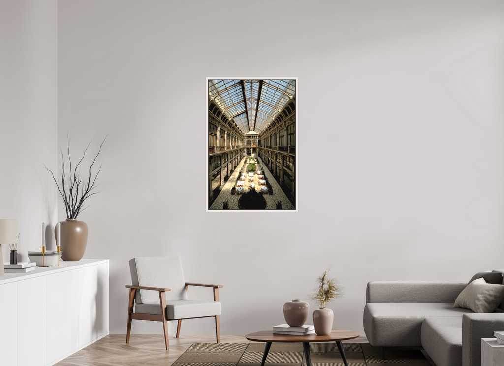 70 x 105 cm, Matte Canvas 15 mm Frame Beneath the Glass Vault