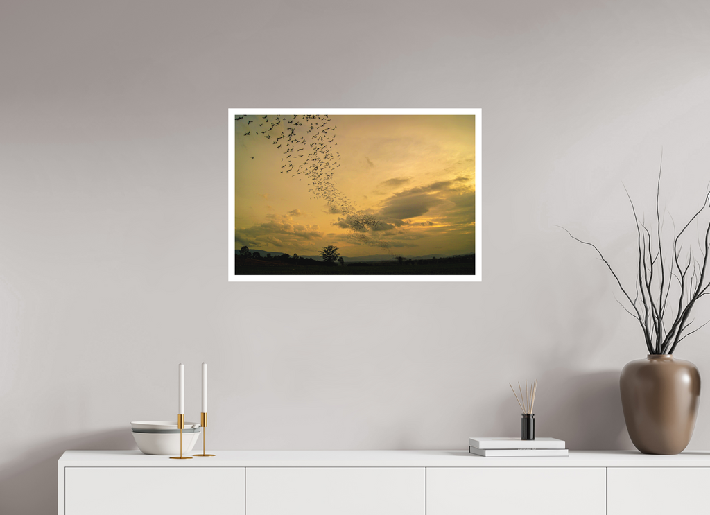 75 x 50 cm, Print on Forex with Mounting Dusk Emergence