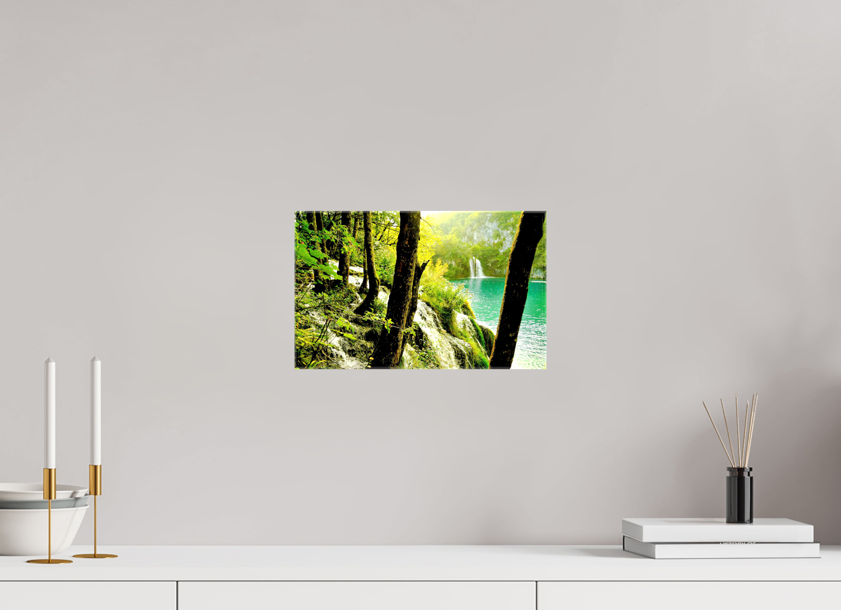 32.5 x 20 cm, Canvases Unframed A Lush Forest in Tears
