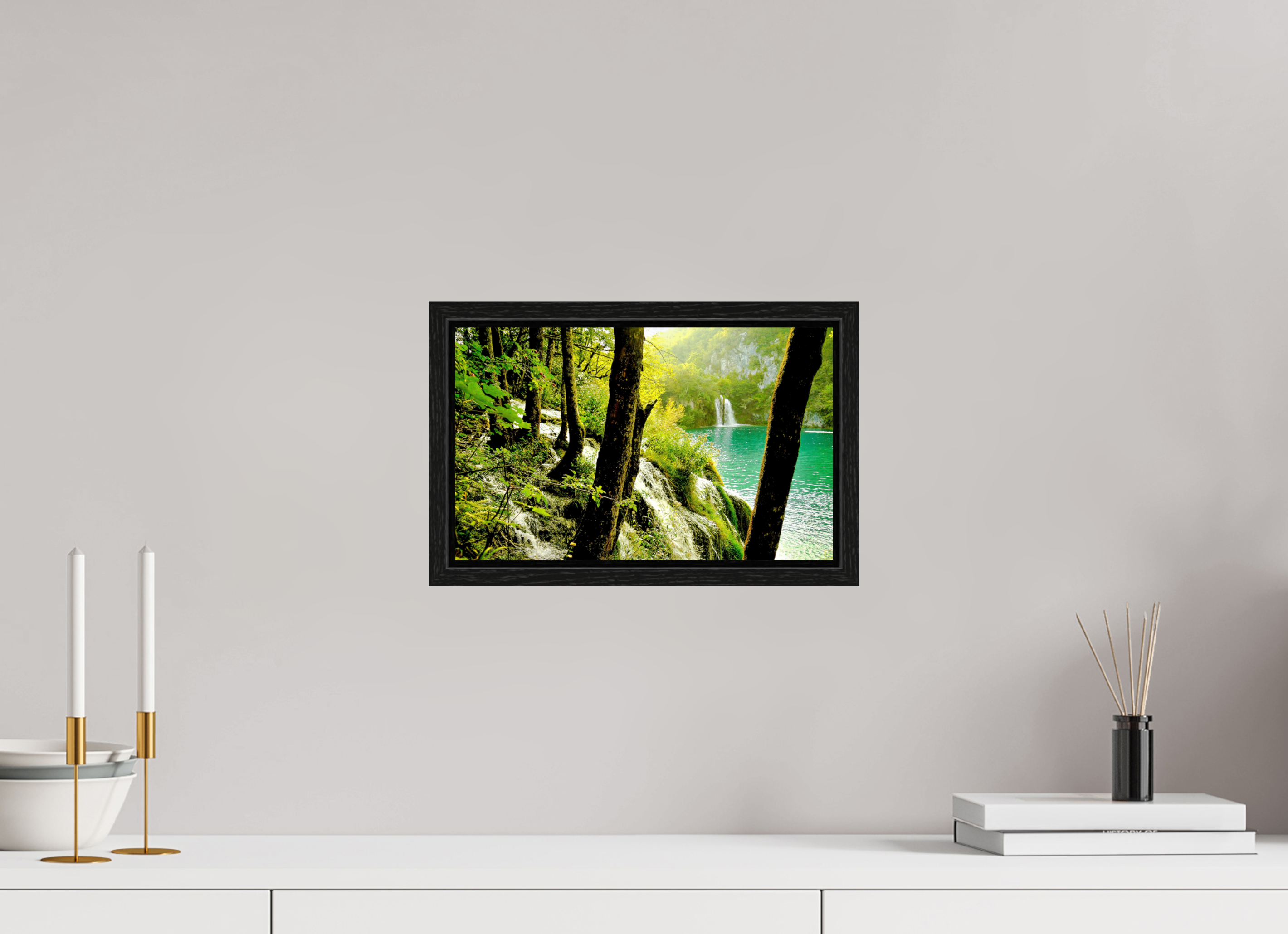 32.5 x 20 cm, Floater Frame A Lush Forest in Tears