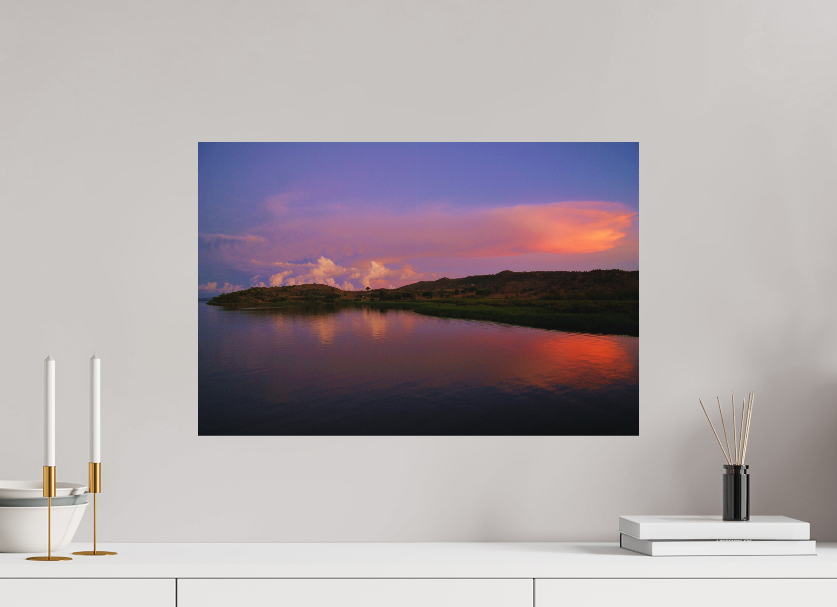 60 x 40 cm, Fine Art Print Smooth Sunrise Hues - Tanzania