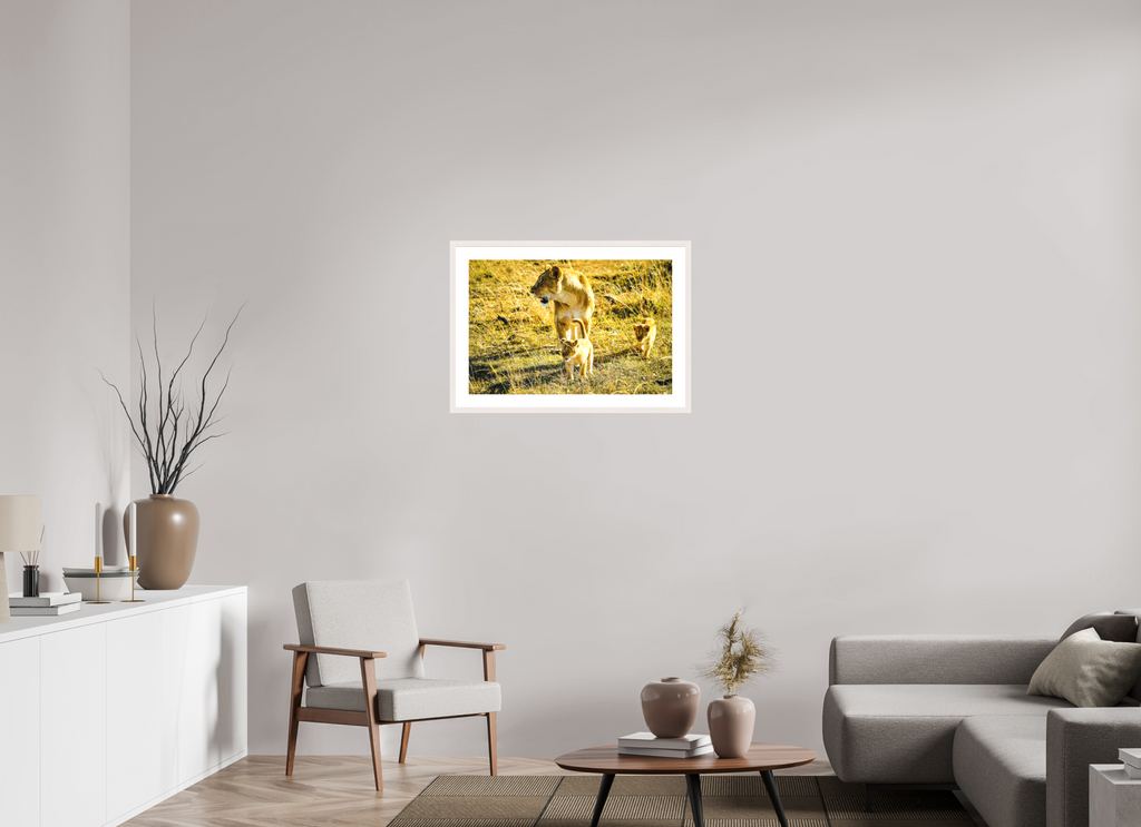 75 x 50 cm, Solid Wood Frame with Passe Partout Savanna Legacy
