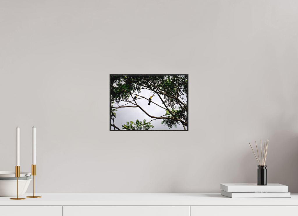 28.2 x 20 cm, Solid Wood Artbox A Hornbill on a Branch