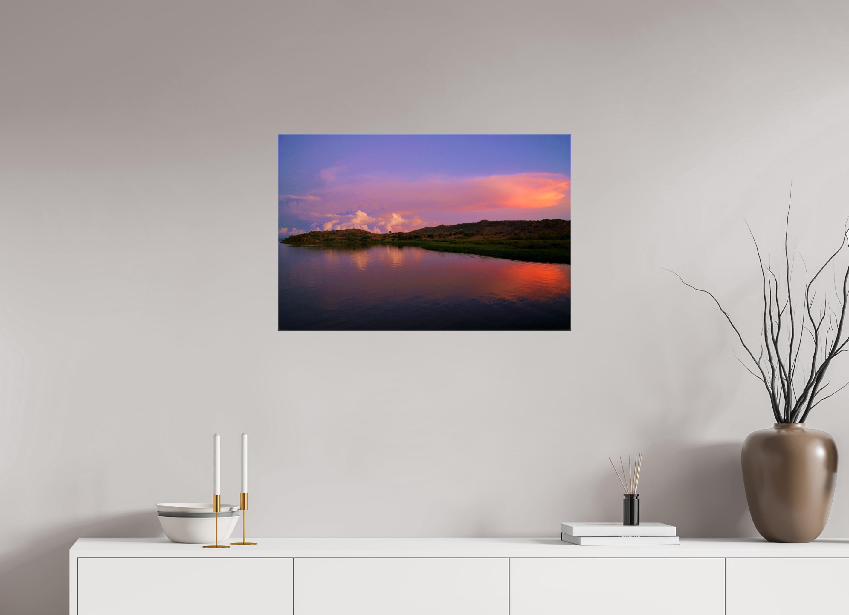 75 x 50 cm, Canvases Unframed Sunrise Hues - Tanzania