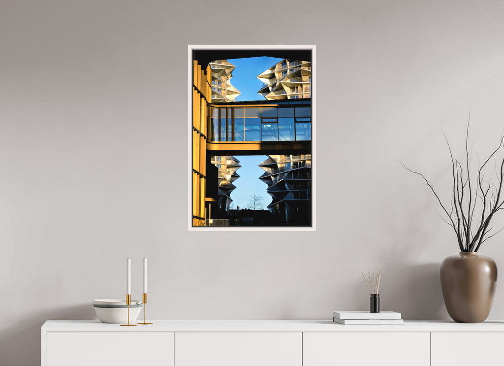 50 x 75 cm, Matte Canvas 15 mm Frame Between the Towers