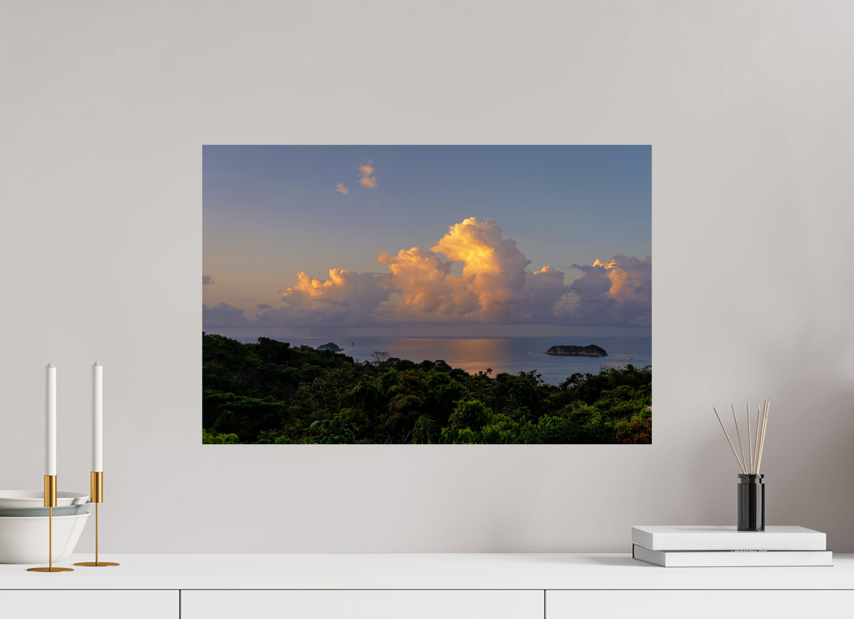 60 x 40 cm, Photo Print On Fuji Crystal DP II Morning Clouds - Costa Rica