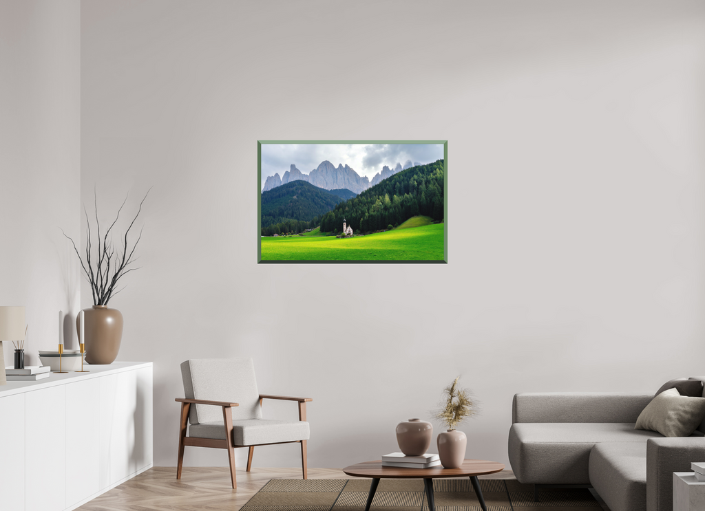 109.1 x 70 cm, Whitewall Design Edition Church of Saint John in the Dolomites - Italy