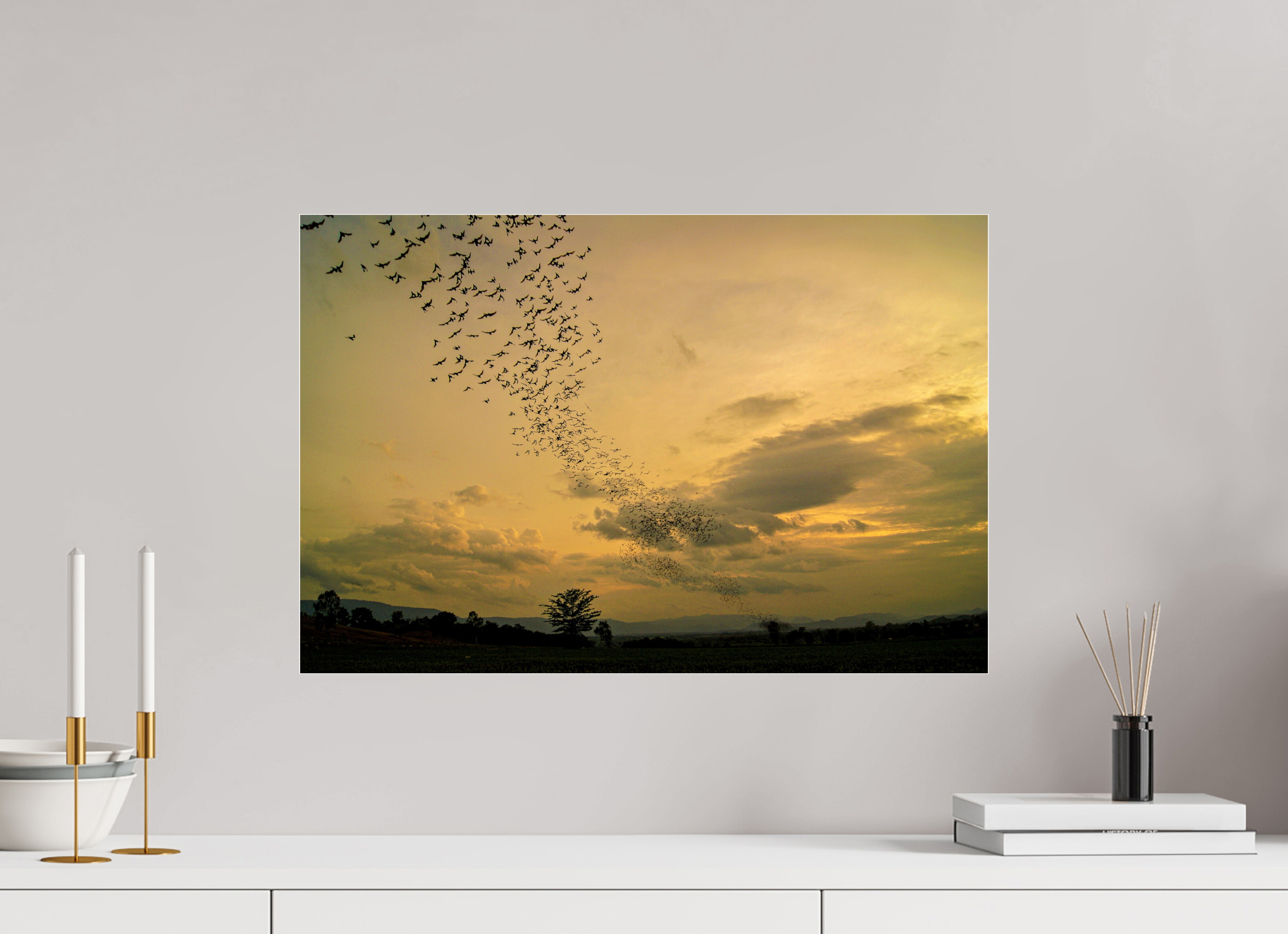60 x 40 cm, Photo Print Under Acrylic Glass Dusk Emergence