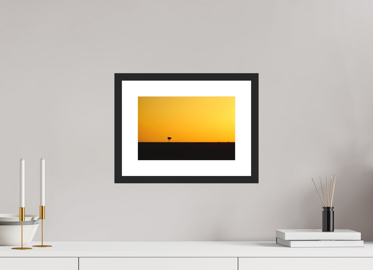 30 x 20 cm, Photo Print On Fuji Crystal DP II Matte Golden Sky over the African Savannah