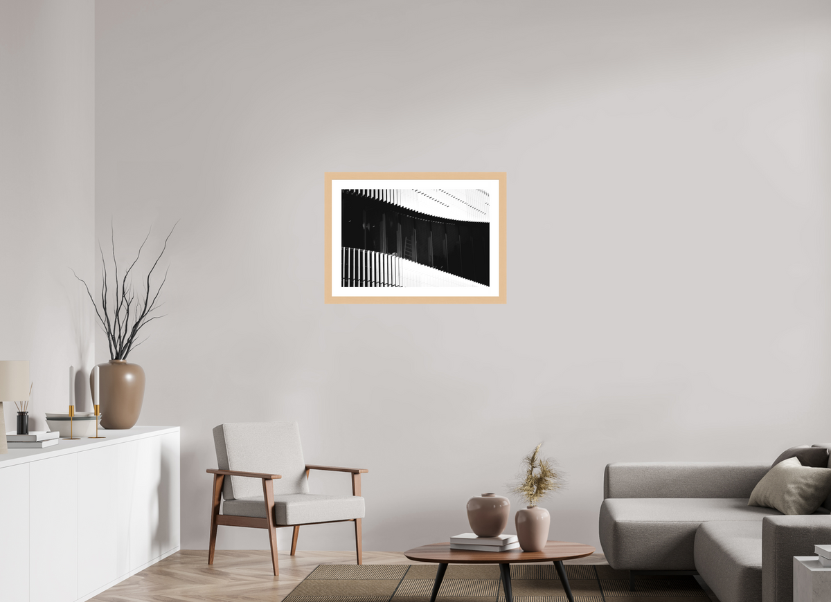 75 x 50 cm, Hamburg 40 mm with Frame The Ladder