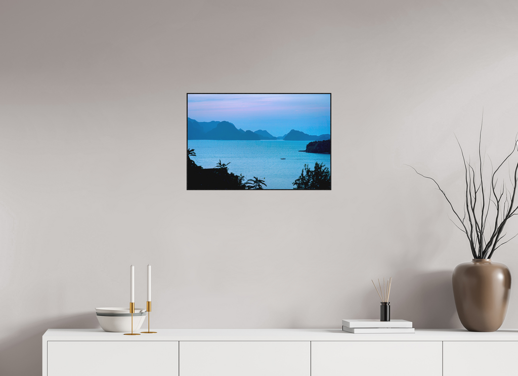 60 x 40 cm, Solid Wood Artbox Blue Silence at Dusk