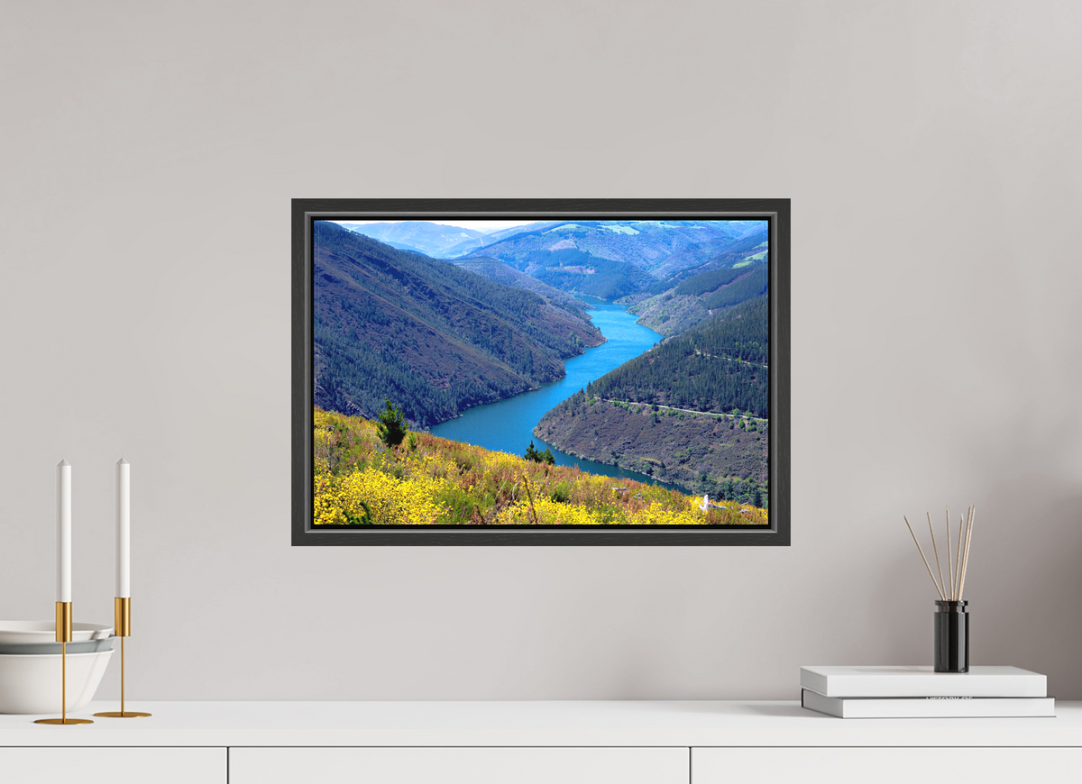 45.3 x 30 cm, Matte Canvas on 20 mm Stretcher Frame Blue River