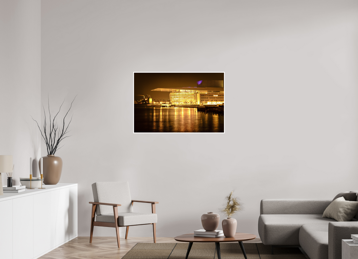 105 x 70 cm, Fujiflex High Gloss with 1 cm Border Operaen at Night