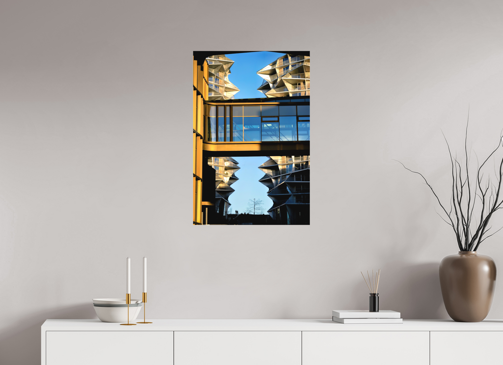 50 x 75 cm, Matte Canvas on Stretcher Frame Between the Towers