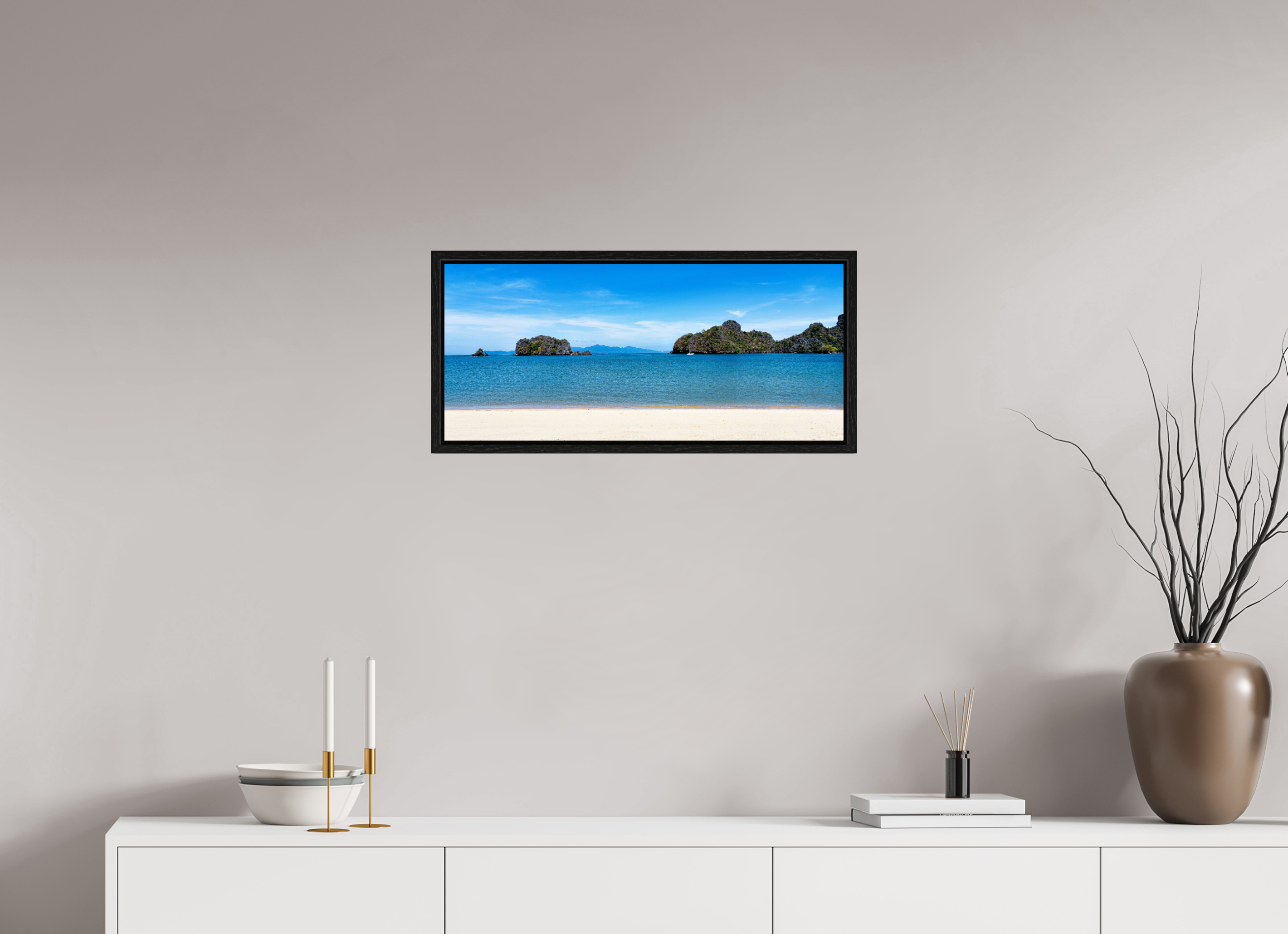 67.8 x 30 cm, Floater Frame Tanjung Rhu Serenity, Langkawi