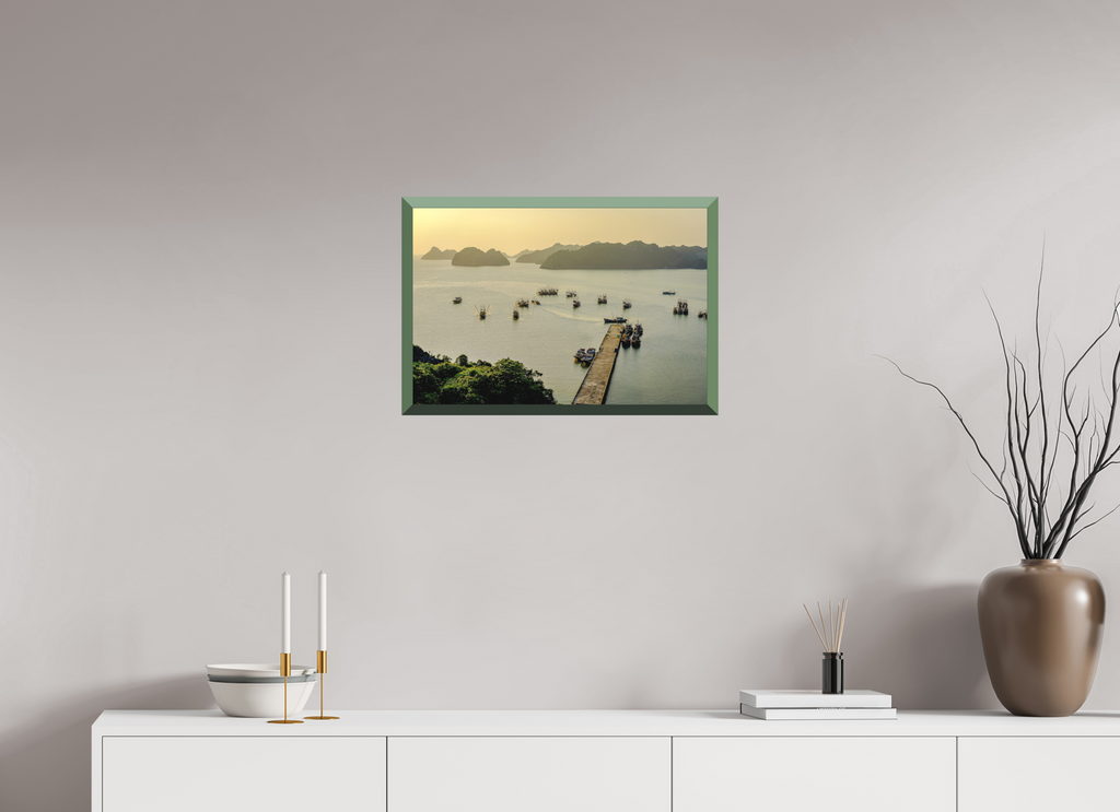 59.1 x 40 cm, Whitewall Design Edition Golden Harbour – Cat Ba Island, Vietnam