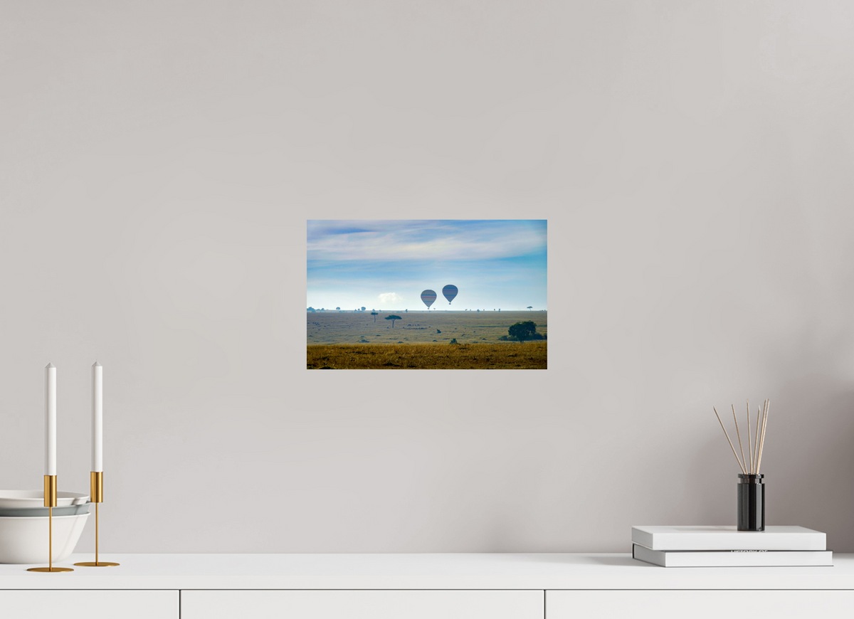 32.1 x 20 cm, Photo Print On Fuji Crystal DP II Hot-air Balloons over the Masai Mara - Kenya