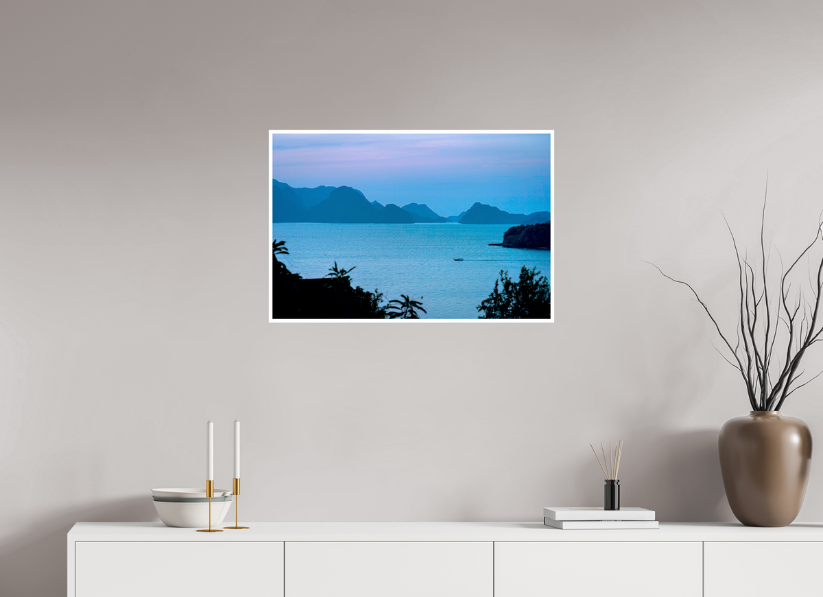 75 x 50 cm, Fujiflex High Gloss with 1 cm Border Blue Silence at Dusk