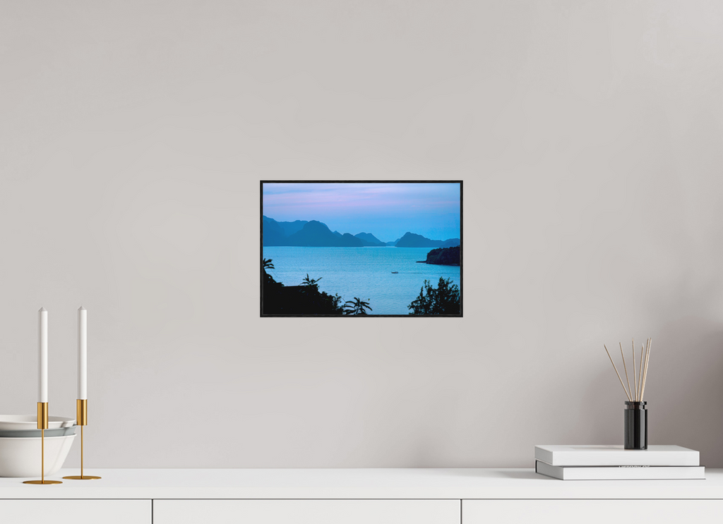 30 x 20 cm, Solid Wood Artbox Blue Silence at Dusk