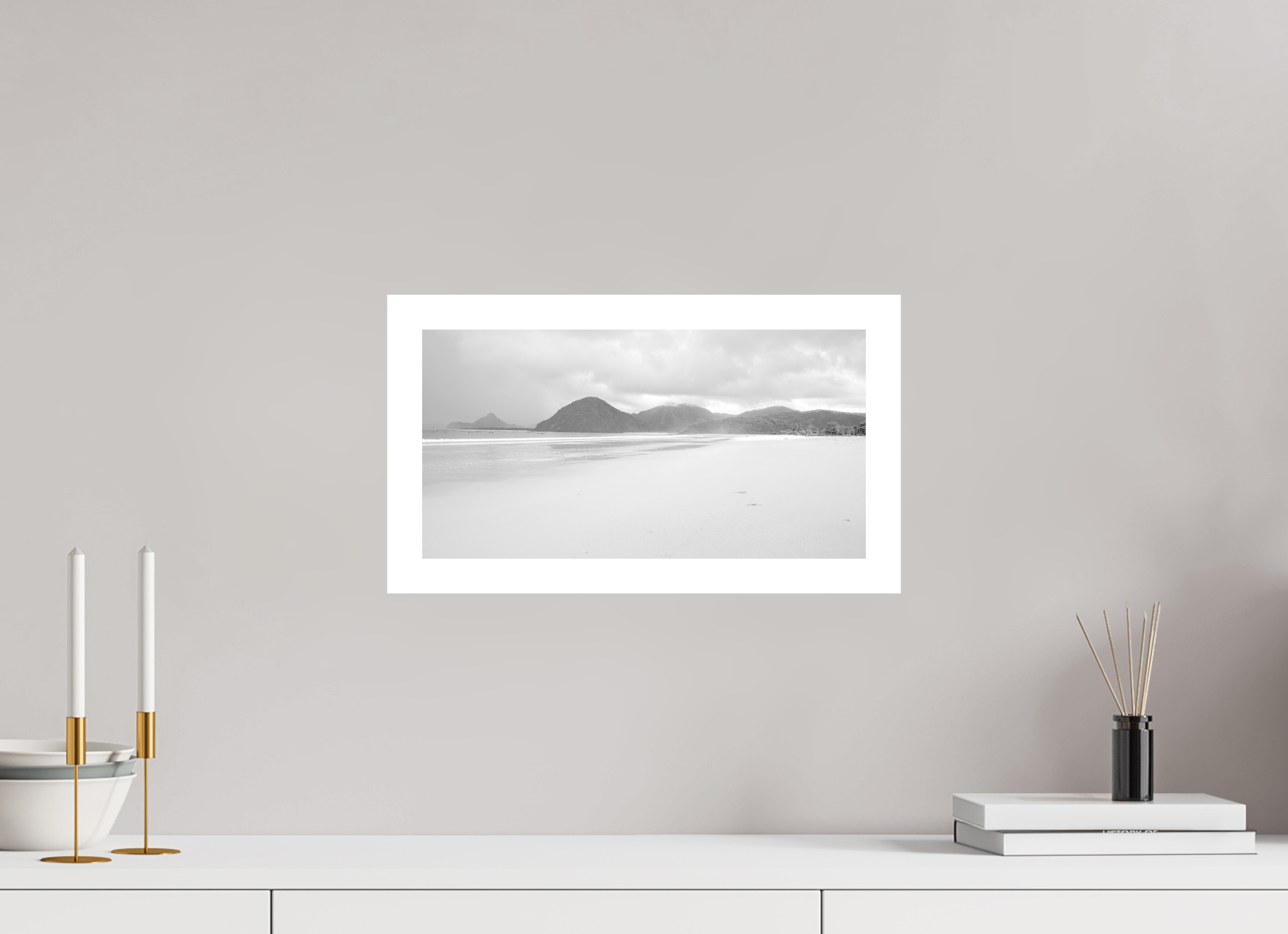 38.7 x 20 cm, Acrylic Glass Ilford Untamed Shores in Lombok - Indonesia