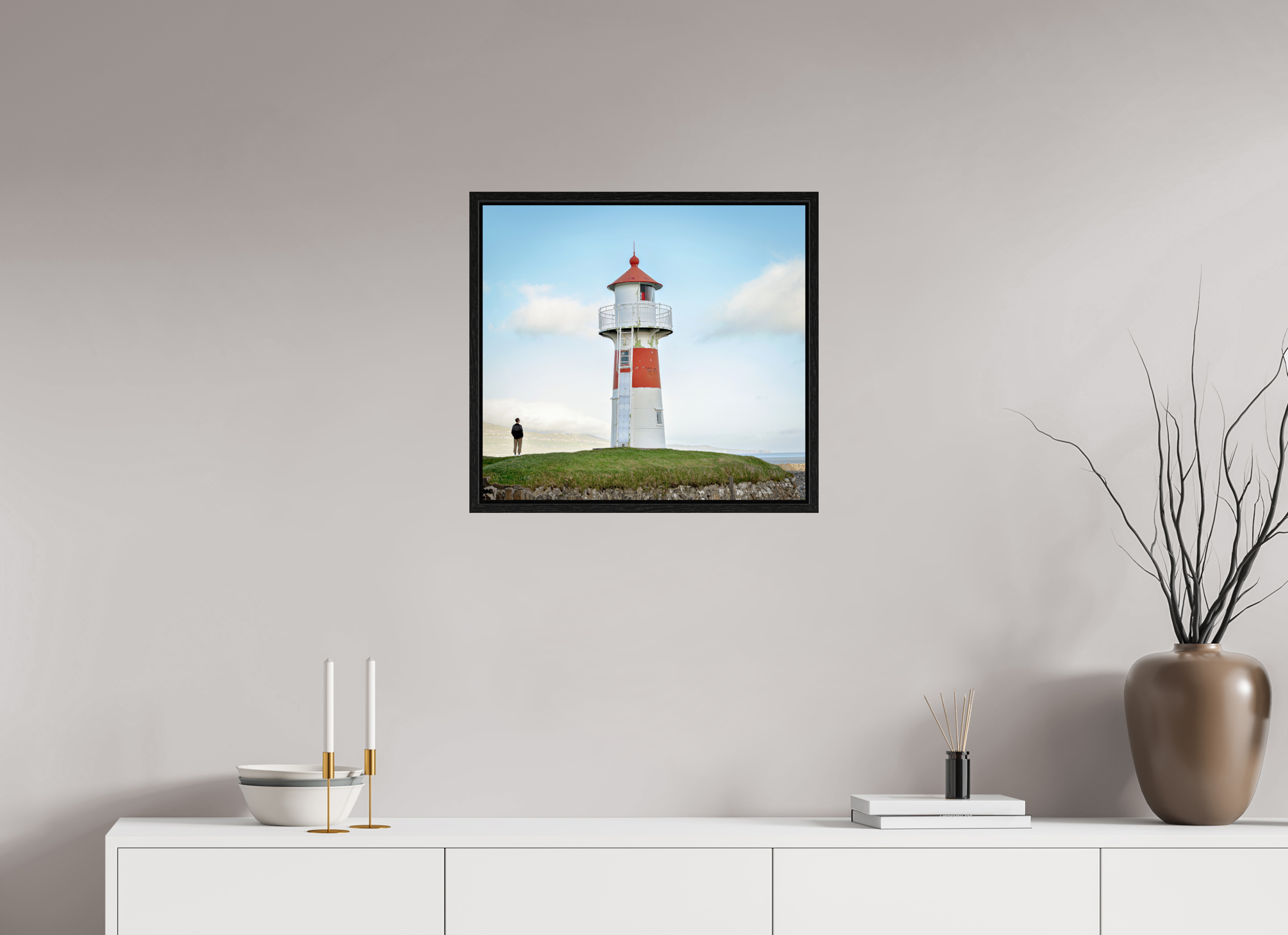54.8 x 50 cm, Floater Frame Edge of the Horizon