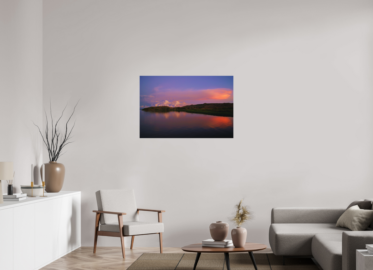 105 x 70 cm, Fine Art Print Smooth Sunrise Hues - Tanzania