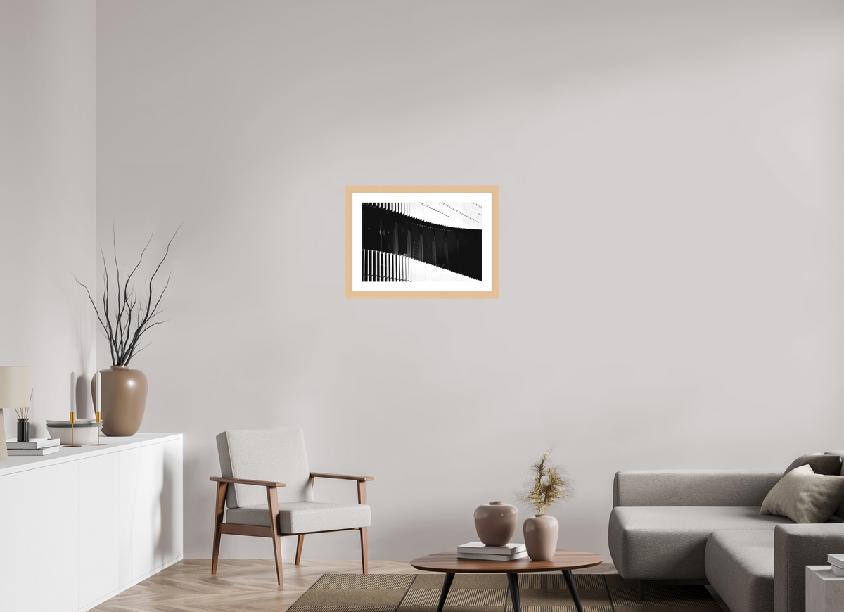 60 x 40 cm, Hamburg 40 mm with Frame The Ladder