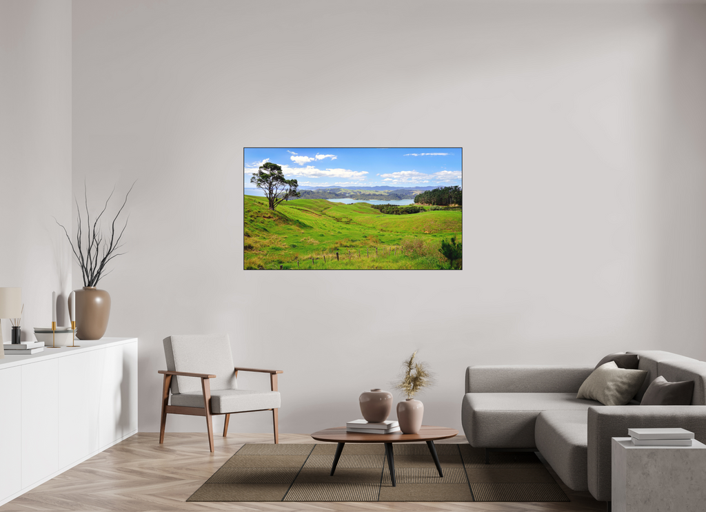 161.2 x 90 cm, Solid Wood Artbox Coromandel Landscape