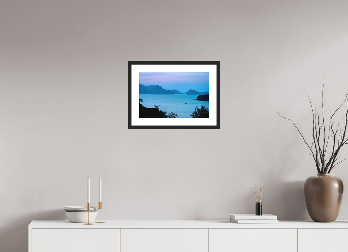 45 x 30 cm, Photo Print On Fuji Crystal DP II Matte Blue Silence at Dusk