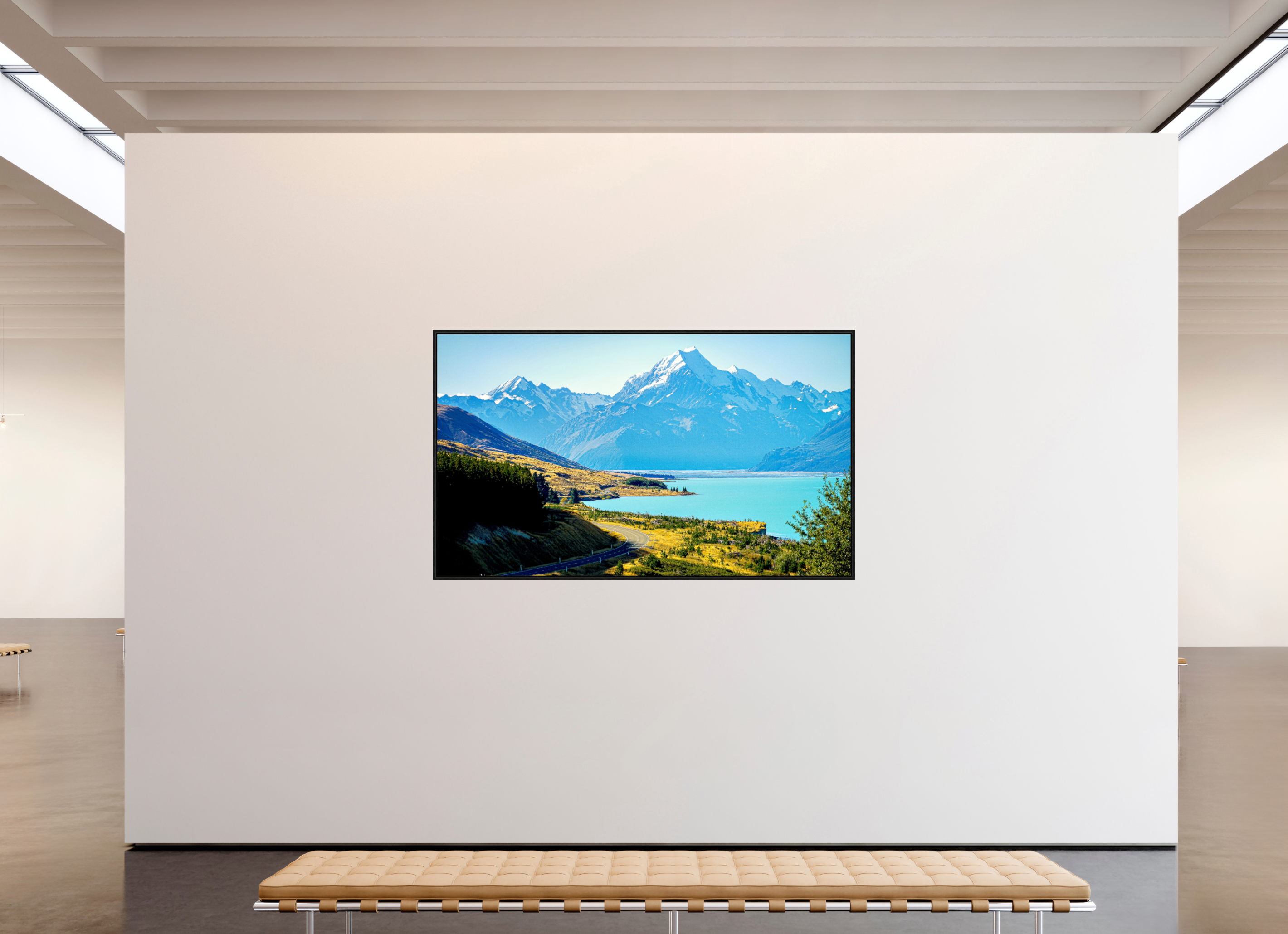 205.3 x 120 cm, Floater Frame Mount Cook Majesty