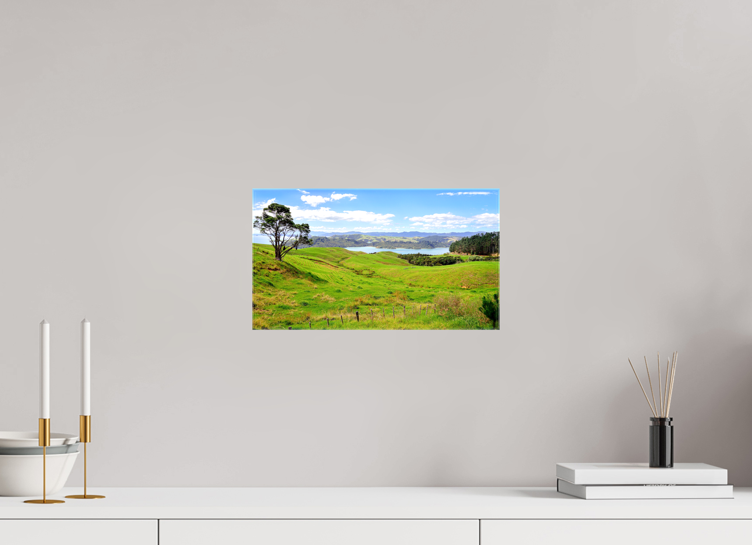 35.8 x 20 cm, Canvases Unframed Coromandel Landscape - New Zealand
