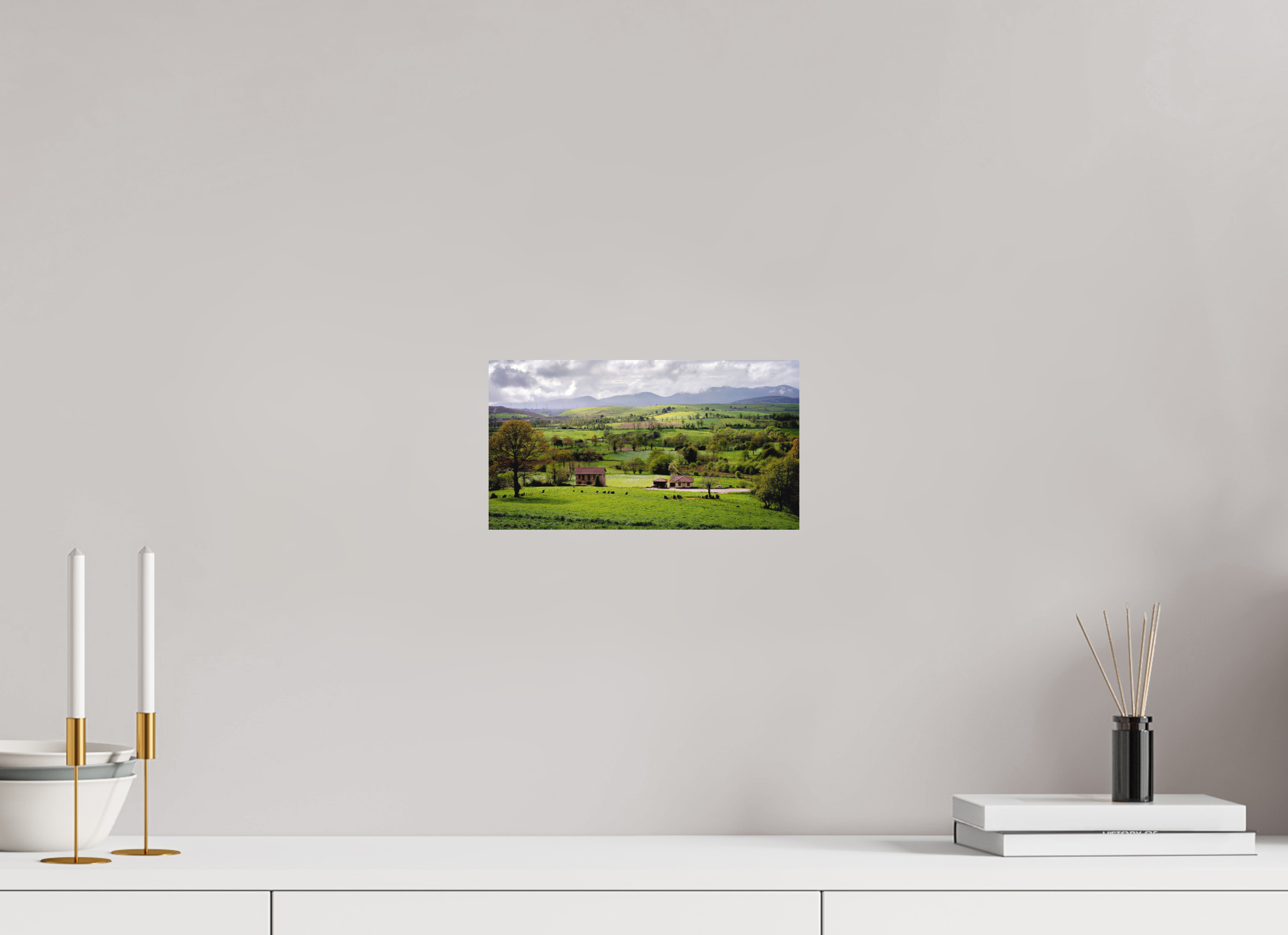 27.5 x 15 cm, Fine Art Print Smooth A Lush Hilly Countryside in Spain