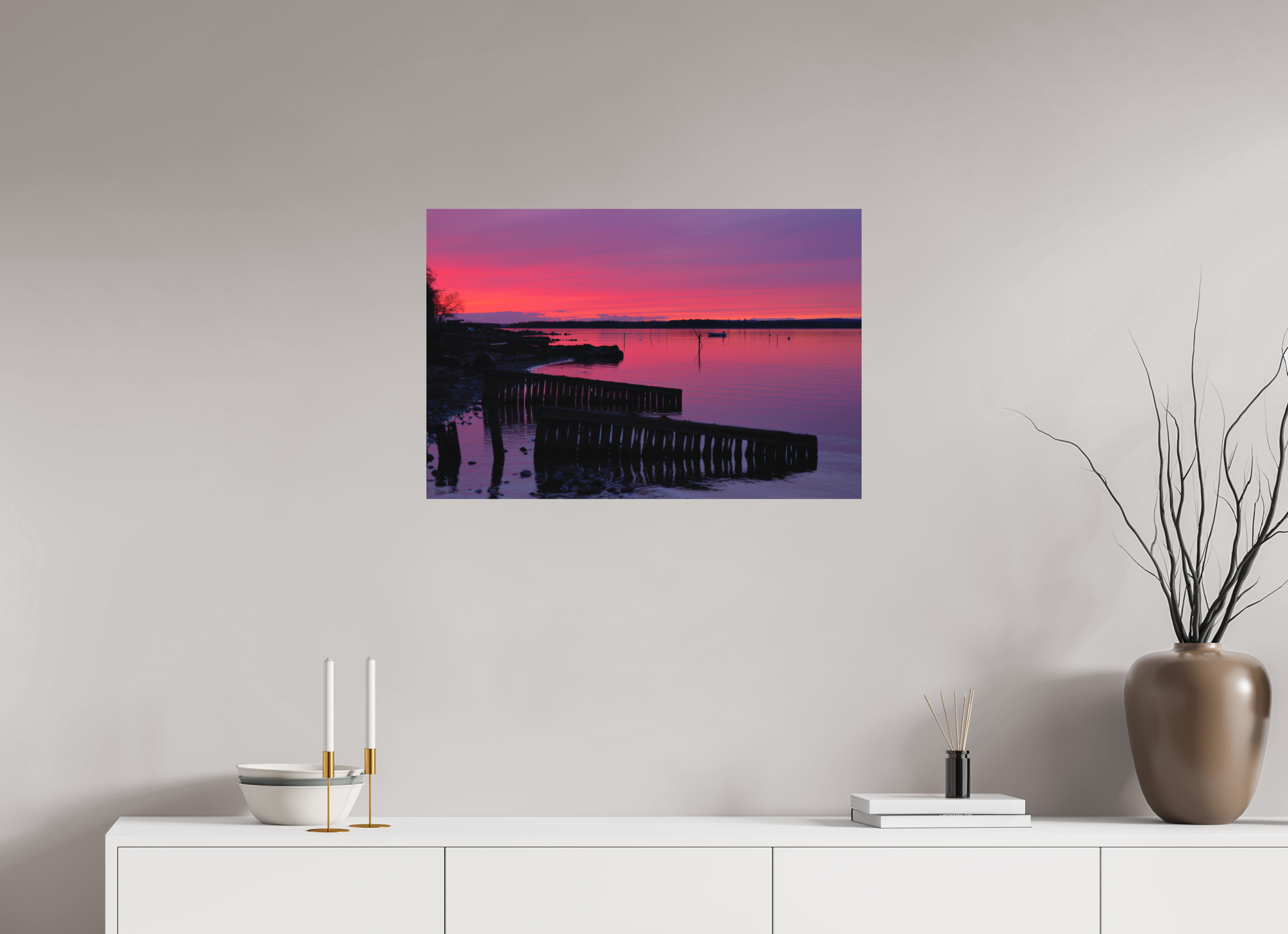 75 x 50 cm, Fine Art Print Smooth After Sunset