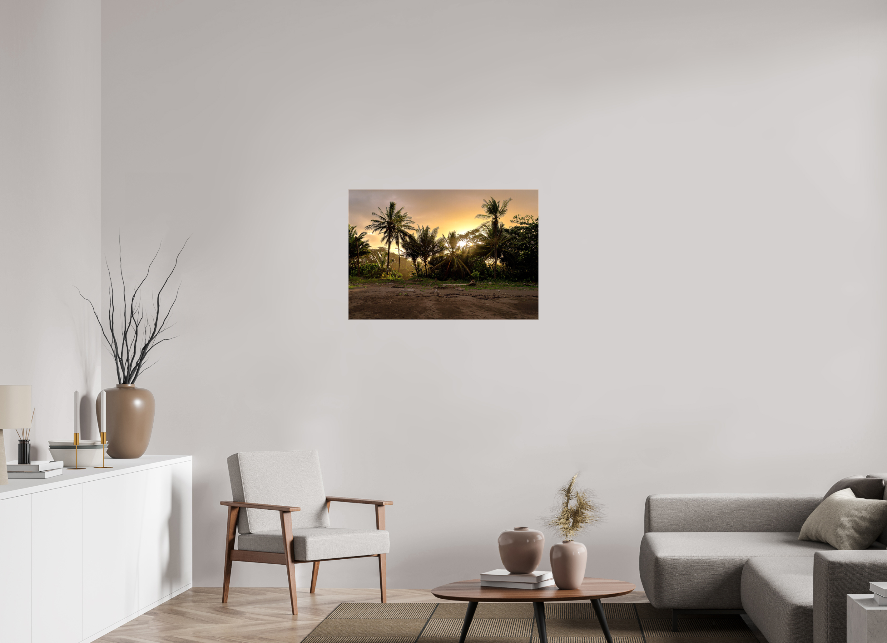 88.1 x 60 cm, Canvases Unframed Sunlit Shores
