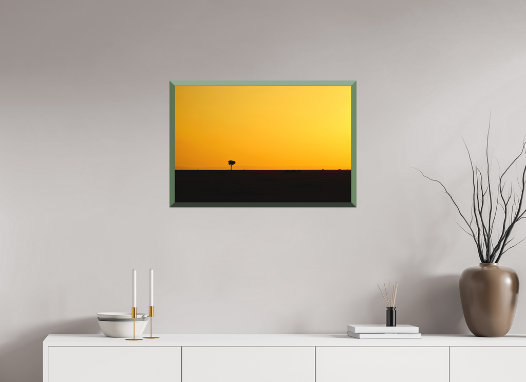 75 x 50 cm, Whitewall Design Edition Golden Sky over the African Savannah