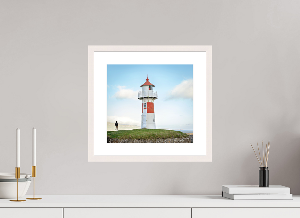 32.9 x 30 cm, Solid Wood Frame with Passe Partout Edge of the Horizon