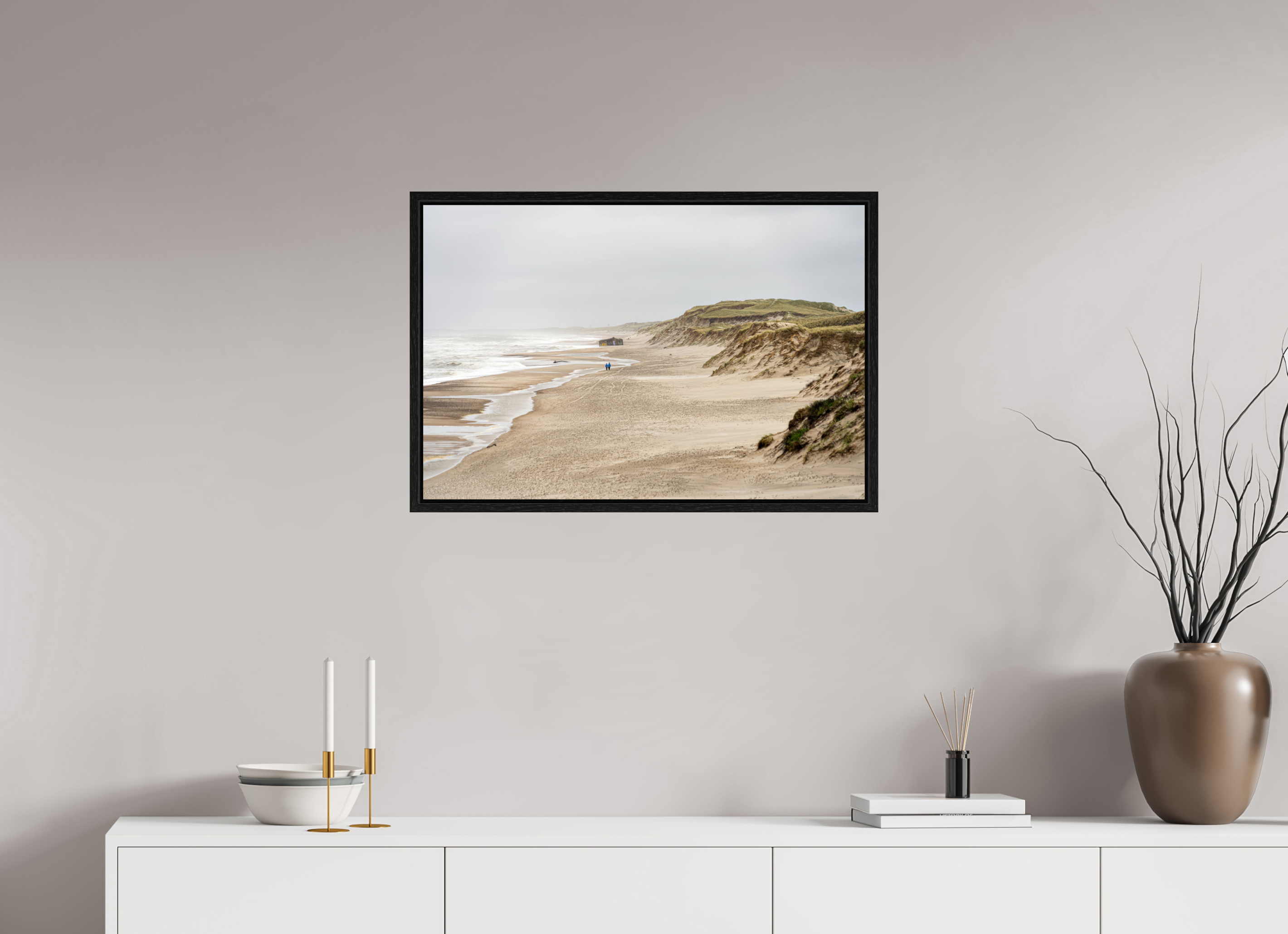 75 x 50 cm, Floater Frame Wild Shores