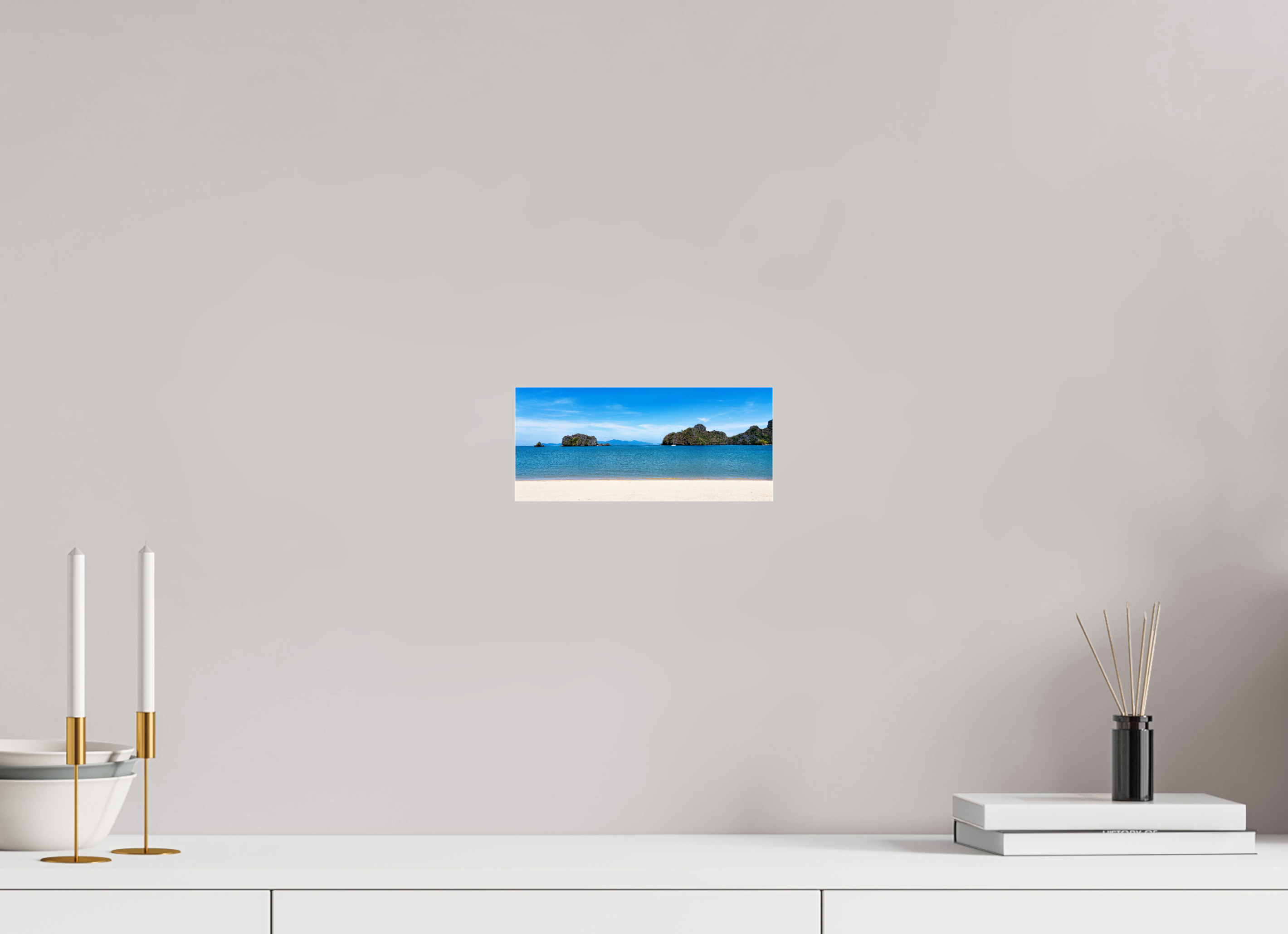 22.6 x 10 cm, Photo Print Under Acrylic Glass Tanjung Rhu Serenity, Langkawi