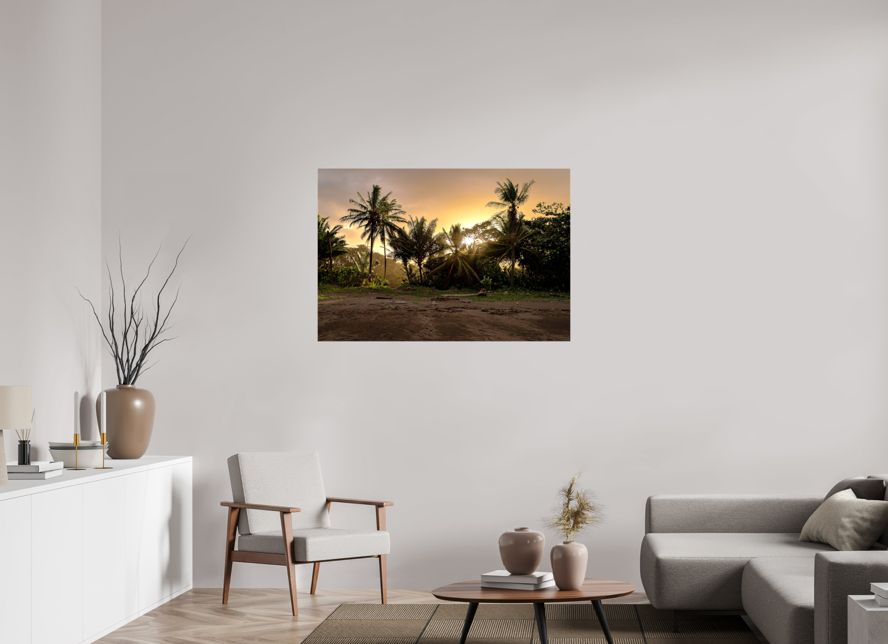 117.4 x 80 cm, Canvases Unframed Sunlit Shores