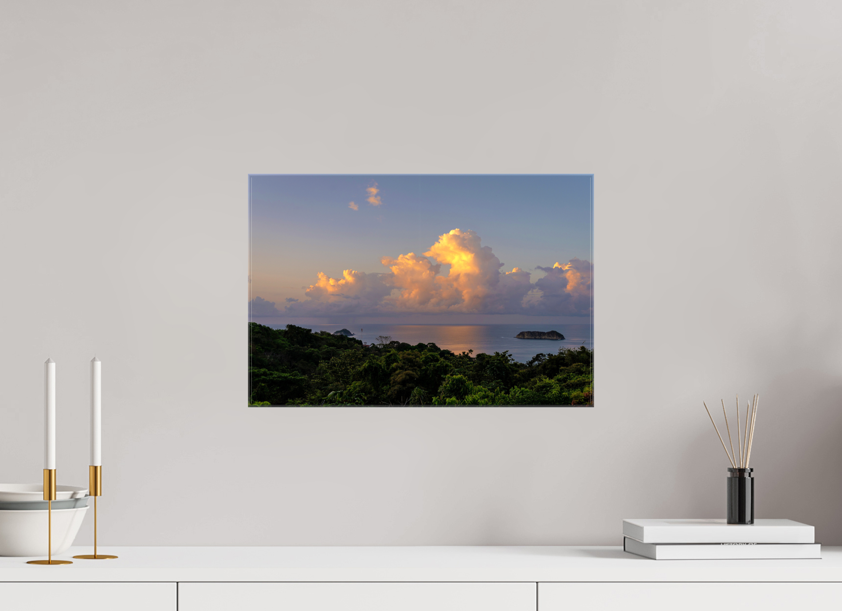 45 x 30 cm, Canvases Unframed Morning Clouds - Costa Rica